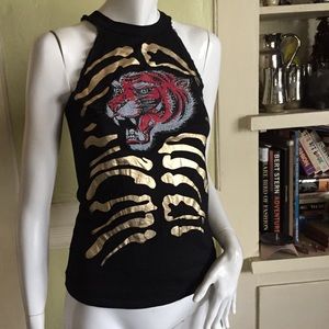 Gold and tiger up cycled